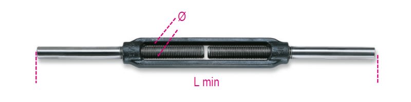 BETA - Confezioni appendibili tenditori 2 tronchi (5/16) n k-m8, ideali per fissaggi sicuri e resistenti. 080089208