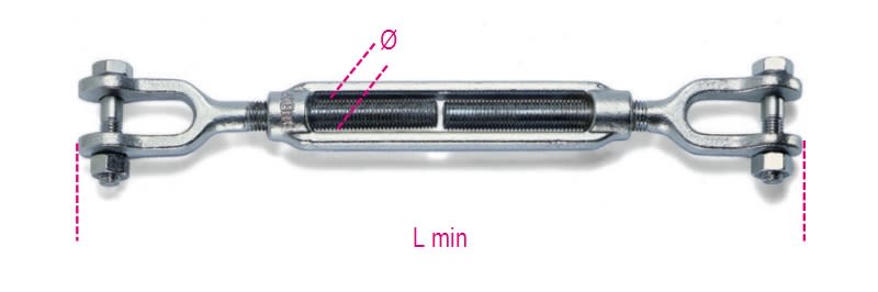 BETA - Confezioni appendibili TENDITORI 2 FORCELLE ZINCATI Z K-M8.
