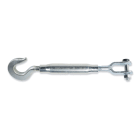 BETA - Tenditore gancio e forcella canaula a tubo DIN 1478 zincato, tenditori tubo gancio forcella TZ M12.