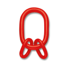 BETA - Campanella per sollevamento tripla EN1677-4 TON, acciaio legato alta resistenza grado 8, 17,0.
