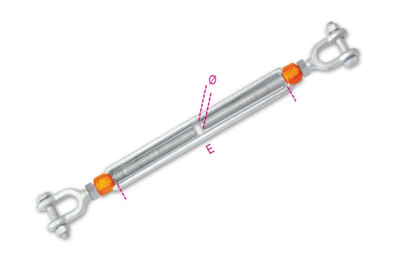 BETA - Confezioni appendibili Tenditori 2 forcelle zinc/cal K-3/8x6.