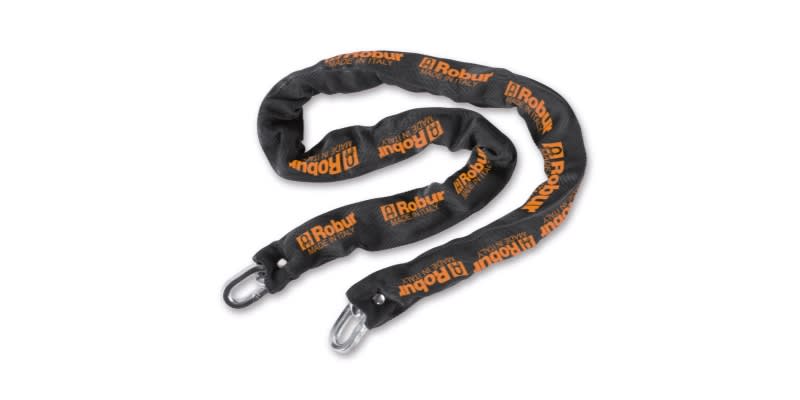 BETA - Catene antifurto in acciaio legato cementate e bonificate zincate con guaina tessile D8X1000. 081300081