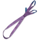 BETA - Braca per sollevamento 1t viola nastro piatto a due strati, asole rinforzate, poliestere alta tenacità (PES). Fasce sollevamento EN1492-1 viola 1 ton. - L1.