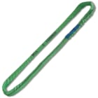 BETA - Braca per sollevamento 2t nastro ad anello continuo, verde tessuto in poliestere ad alta tenacità (PES). Funi tonde EN1492-2 verde 2 ton. - L8.