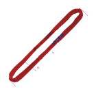 BETA - Braca per sollevamento 5t nastro ad anello continuo tessuto rosso poliestere ad alta tenacita funi tonde EN1492-2 rosse 5 ton. L2.
