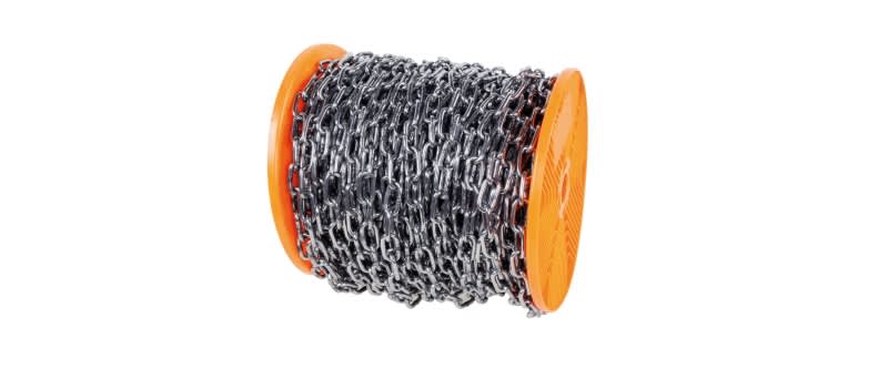 BETA - Catene tipo Genovese INOX Aisi 304 D8,0 per collegamenti statici in bobine da 15m.