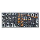 BETA - Assortimento 1045 accessori per funi, con ganci senza pannello modulo 1045pz. x c88 r/114.