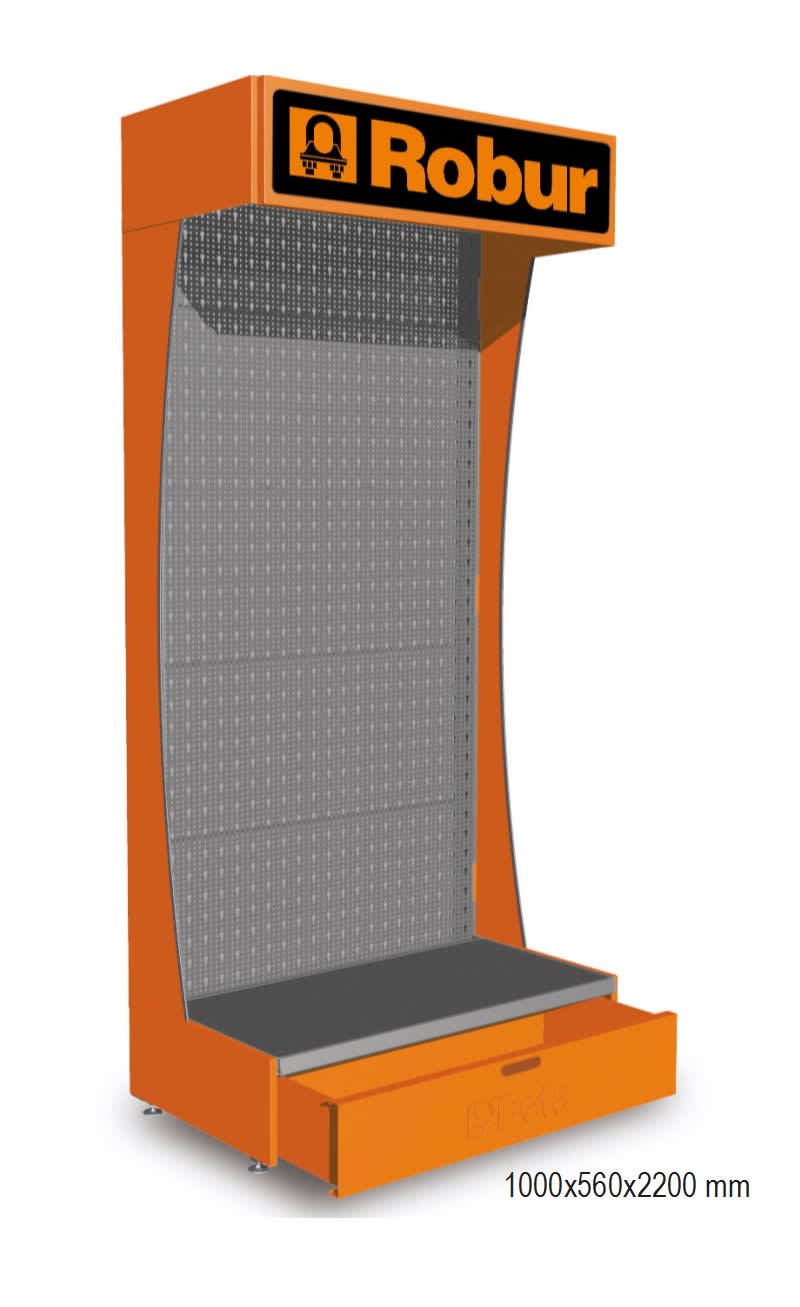 BETA - Parete espositiva vuota Robur, pareti espositive vuote mt1 Robur C88, ideali per organizzare e ottimizzare lo spazio espositivo.