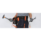 BETA - Cinturone di sicurezza con fibbia metallica a doppia chiusura per il collegamento degli utensili H-SAFE REGOLABILE ANTICADUTA 70-100.