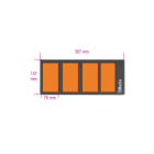 BETA - Vassoio morbido in EVA con 4 vaschette portaminuterie VASCHETTE MORBIDE 4 1/4 VPM3. 088870353