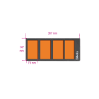 BETA - Vassoio morbido in EVA con 4 vaschette portaminuterie VASCHETTE MORBIDE 4 1/4 VPM3.