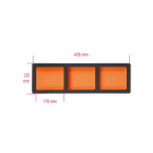 BETA - Vassoio morbido in EVA con 3 vaschette portaminuterie C38 VPM7.