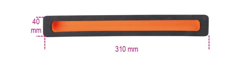 BETA - Vassoio morbido in EVA con vaschetta portaminuterie, vaschette morbide C38LD 1/3 VPM9.
