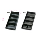 BETA - Termoformati rigidi in ABS portaminuterie in materiale plastico per cassettiere e carrelli, vaschette 140x365x50 VP3.
