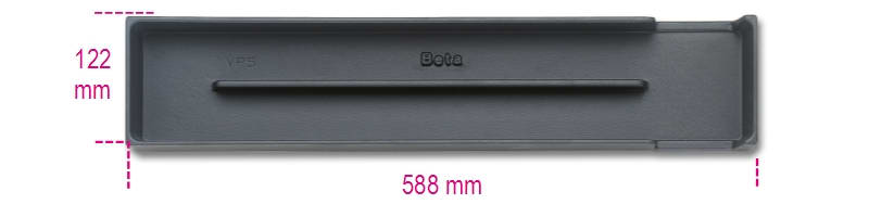 BETA - Termoformato rigido in ABS VASCHETTE 122x588x35 VP5.
