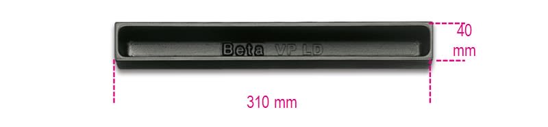 BETA - Termoformati rigidi in ABS portaminuterie in materiale plastico per cassettiera C38 vaschette C38 294x43x45 VP LD.