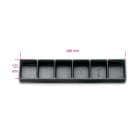 BETA - Termoformato rigido in ABS, vaschette 580x120x45 VP6, ideale per organizzare e proteggere.