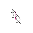 BETA - Supporti per 10 chiavi a T, in lamiera, supporti chiavi a T snod.10 pos. S952/10.