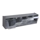 BETA - Portaminuterie a 5 vaschette in materiale plastico con supporto, portaminuterie 5 cassetti con supporto.