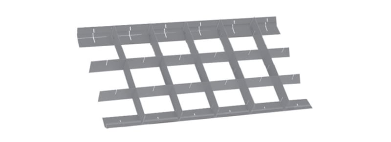 BETA - Separatori incrociati per RSC22, RSC23, RSC23C e C27S, SEPARATORI INCROCIATI TP-1 588X272X7.