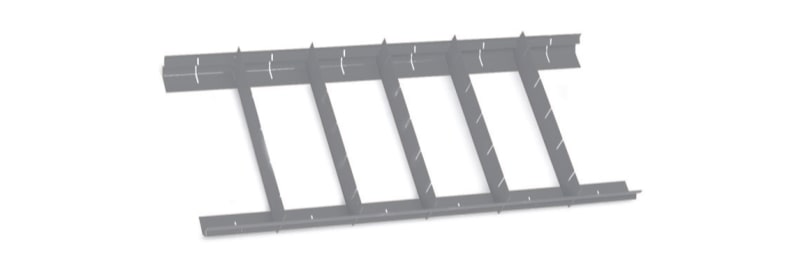 BETA - Separatori paralleli per C38 - C45PRO M4/M5/M7/M8 TP-5S 570X410X7.