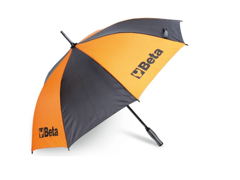 BETA - Ombrello in nylon 210T, diametro 100 cm arancione/nero. 095210021