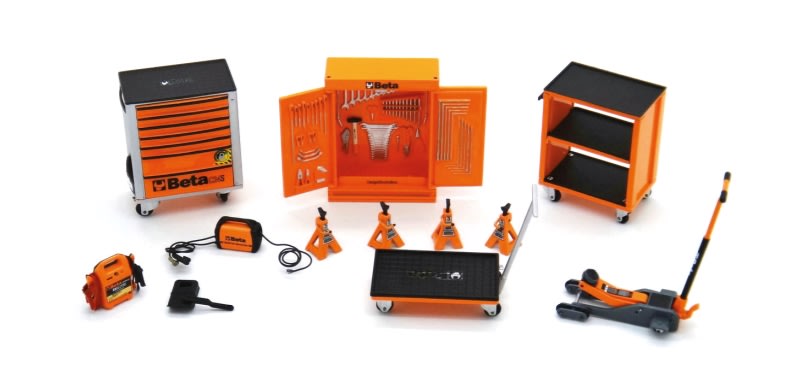 BETA - Garage Beta in miniatura per collezionisti Serie Scala 1/18.