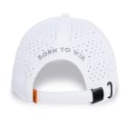 BETA - Cappellino da baseball bianco con visiera curva traforato.