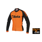BETA - Maglia invernale in tessuto traspirante, garzato internamente, zip lunga, tre tasche posteriori, elastico in silicone a fondo maglia. Maglie invernali bike g/s. 095420012