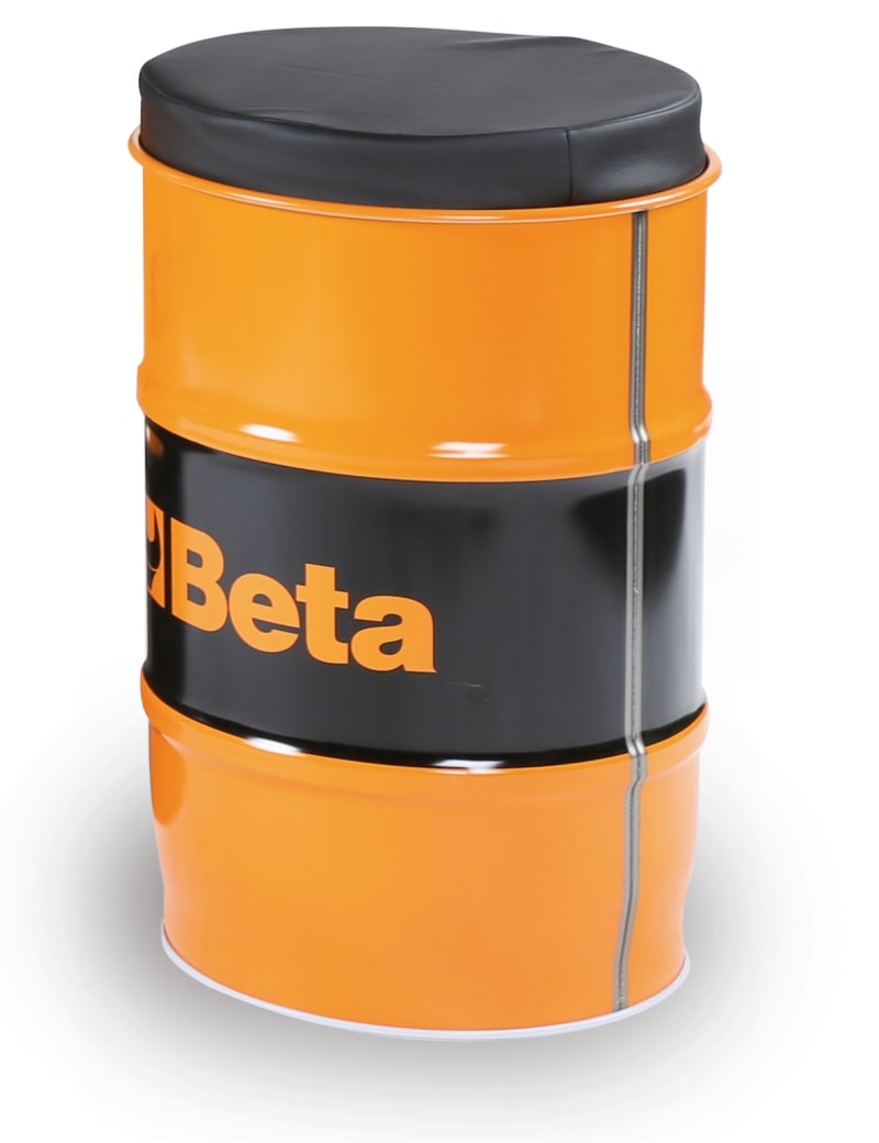 BETA - Seduta in lamiera d’acciaio con sedile in ecopelle sfoderabile, fusti seduta s.