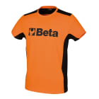 BETA - T-shirt Beta-March 100% cotone 200 g Logo Beta arancio/nera.