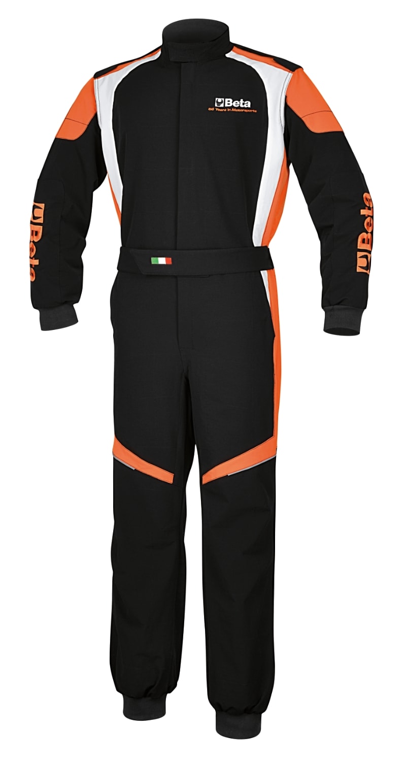 BETA - Tuta da lavoro stile racing in tessuto elasticizzato 4 way stretch, tute meccanico racing beta m.