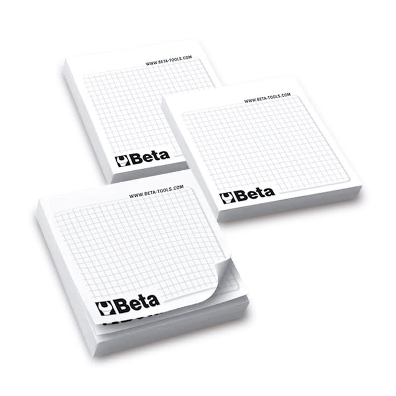 BETA - Set di 10 blocchetti per appunti con fogli adesivi Memo Beta Sticker.