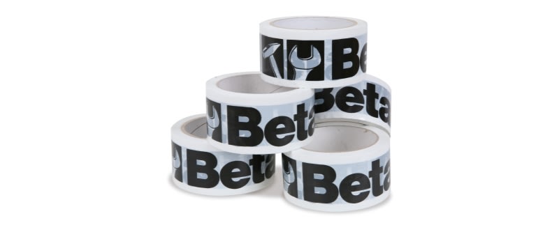 BETA - Confezione da 36 rotoli di nastro adesivo per imballo, logo Beta, bianco. CONF. 36 ROTOLI NASTRO BETA BIANCO B/36.