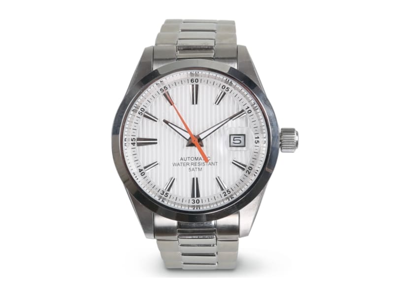 BETA - Orologio automatico con movimento in acciaio, water resistant 5 ATM e cinturino in acciaio.