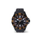 BETA - Orologio analogico, cassa in plastica soft touch con ghiera in metallo, water resistant 3ATM, cinturino in silicone. Orologi analogici water resist. W.