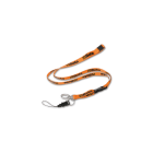 BETA - Portabadge in poliestere con moschettone in metallo e filo portatelefono PORTA BADGE.