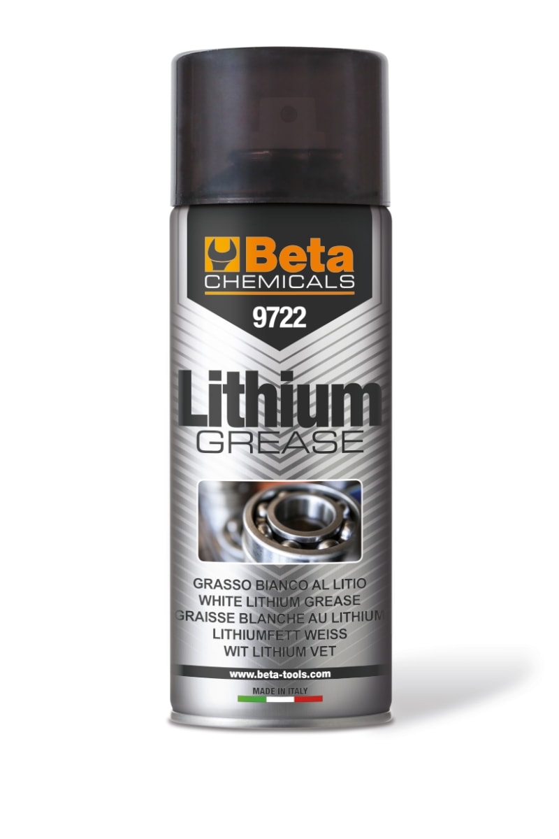 BETA - Grasso bianco al litio spray 400 ml, confezione da 2.