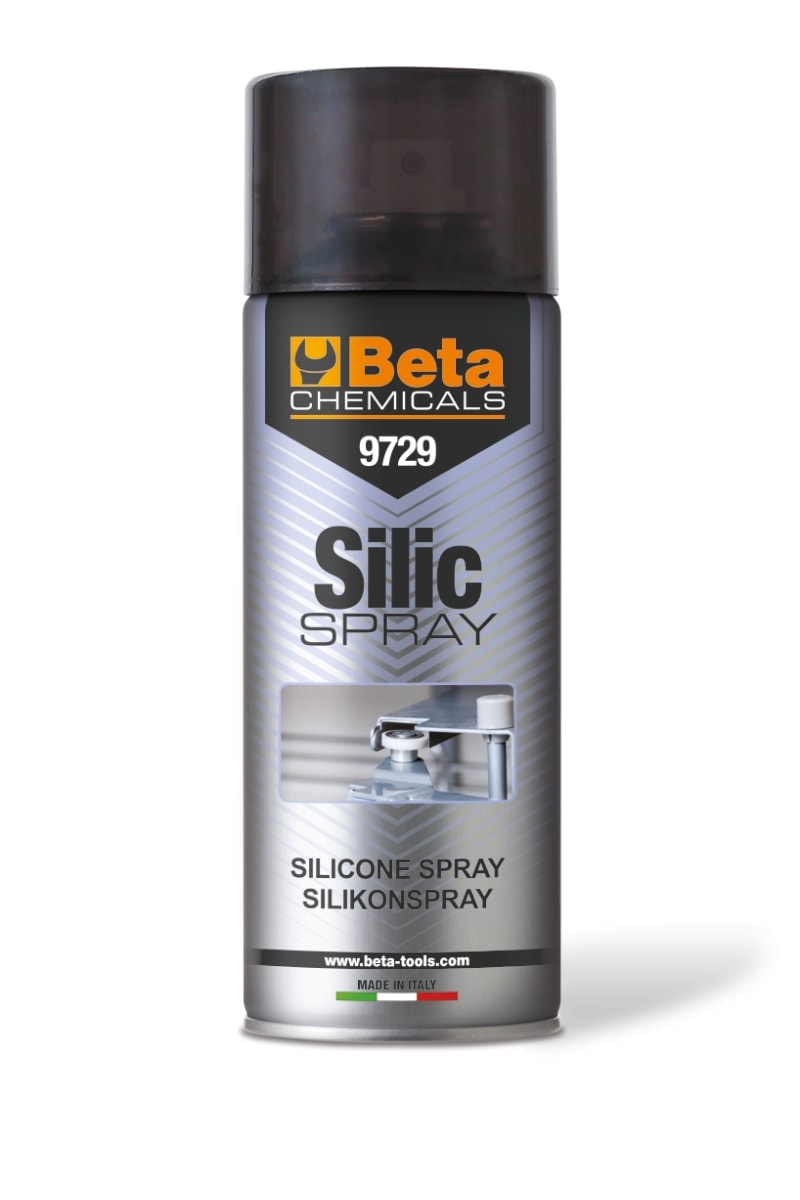 BETA - Silicone spray lubrificante da 400 ml, ideale per ridurre l'attrito e proteggere le superfici.