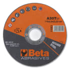 BETA - Dischi abrasivi da taglio per acciaio 230x2,5 D22,23 PS A, esecuzione a centro piano, da utilizzare con smerigliatrici portatili angolari.