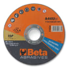 BETA - Dischi abrasivi da taglio per acciaio e inox 115x1,6 D22,23 P A, esecuzione di spessore sottile e a centro piano da utilizzare con smerigliatrici portatili angol.