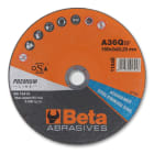 BETA - Dischi abrasivi da taglio per acciaio e inox, esecuzione di spessore sottile e a centro piano, da utilizzare con smerigliatrici portatili angolari, dischi tag.acc-inox 230x2,0 d22,23 p a p.