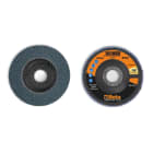 BETA - Dischi lamellari con tela abrasiva allo zirconio, supporto in fibra di vetro e lamella singola, dischi mono-lam zirc.sp/fv d115 gr120 lp. 112160012