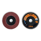 BETA - Dischi lamellari con tela abrasiva al corindone, supporto in plastica e lamella singola D115 GR80.