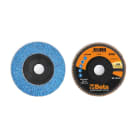 BETA - Dischi lamellari con tela abrasiva allo zirconio ceramicato, supporto in plastica e lamella singola D125 grana 60.