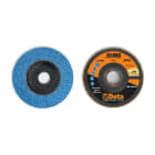 BETA - Dischi lamellari con tela abrasiva allo zirconio ceramicato, supporto in fibra di vetro e lamella singola DISCHI MONO-LAM ZIRC-CER.SP/FV D125 GR60.