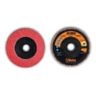 BETA - Dischi lamellari con tela abrasiva ceramicata, supporto in plastica e lamella singola D115 GR60.