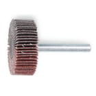 BETA - Ruote lamellari con gambo, lamelle in tela abrasiva al corindone 40x15 grana 120.