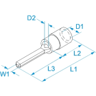 BM - PUNTALE ISOLATO 1,5 ROSSO