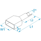 BM - BUSSOLA BLU 2X2,5-L=10 DIN 46228/4 00558